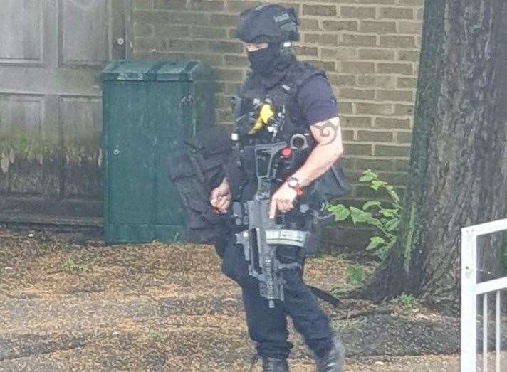 Armed police officers were in Ingram Road after an incident at 9am (12953440)