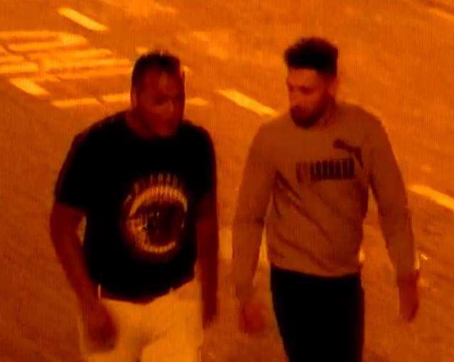 Police want to talk to these men in connection to an assault in Vicarage Road, Gillingham (13879403)