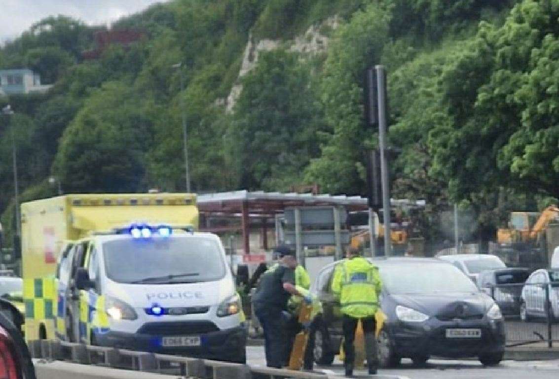 The accident occurred on the A20 Snargate Street in Dover