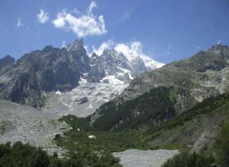 Mont Blanc in the summer