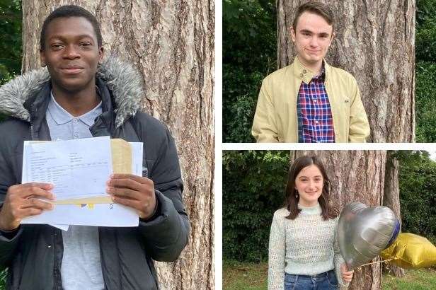 Daniel, Emilie and Aiden were top performers at St Simon Stock Catholic School when they picked up their GCSE results yesterday