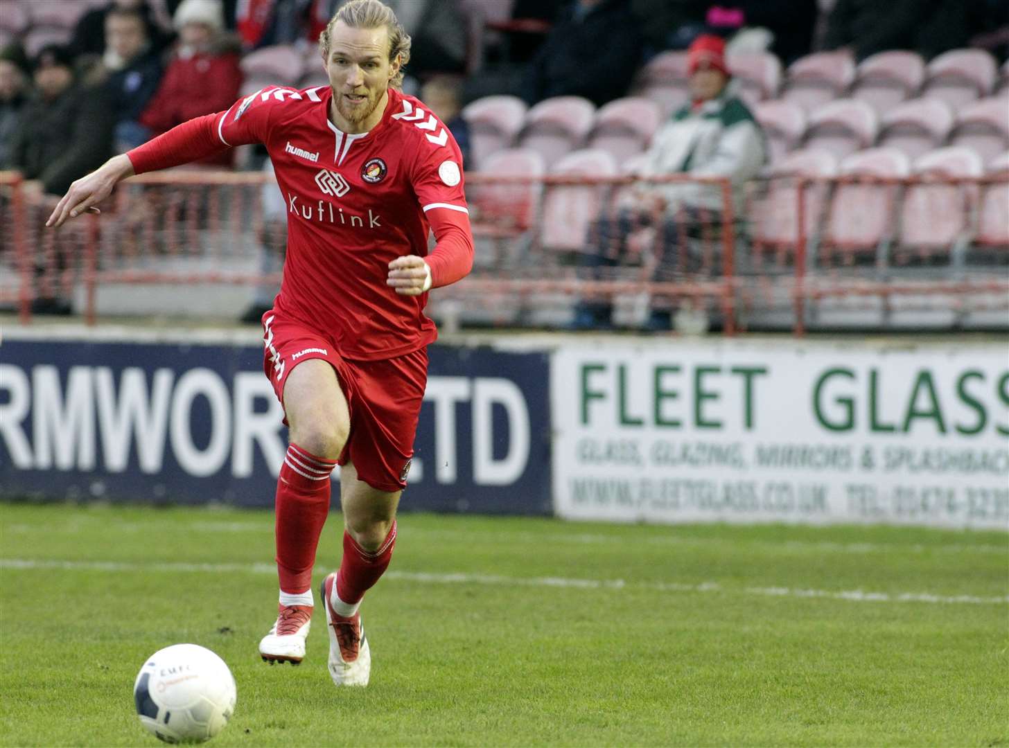 Jamie Grimes has left Ebbsfleet United Picture: Sean Aidan