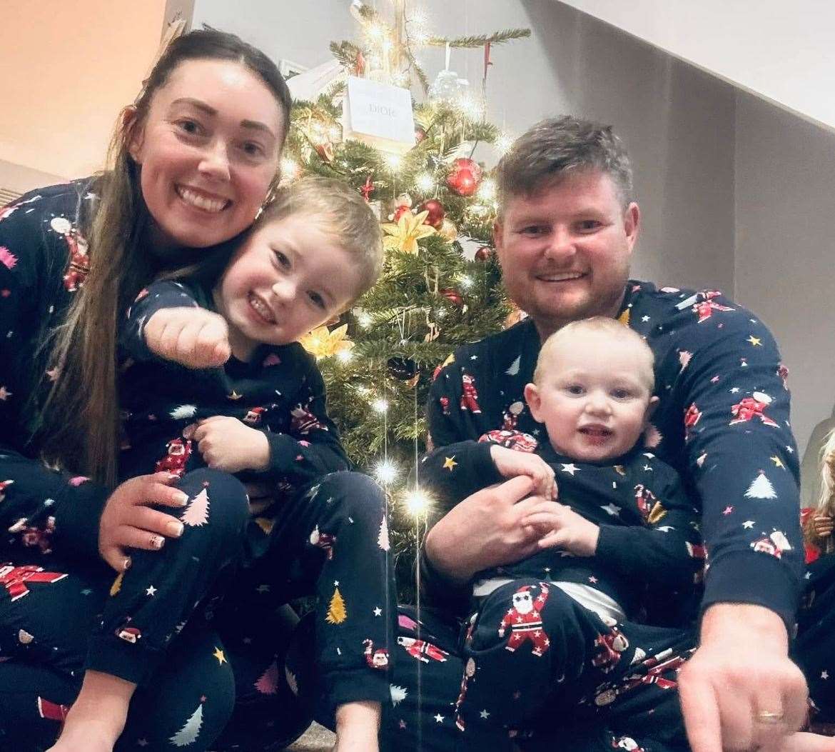 Hannah and Jordan Wisbey live at the property in Faversham with their two children. Picture: Hannah Wisbey