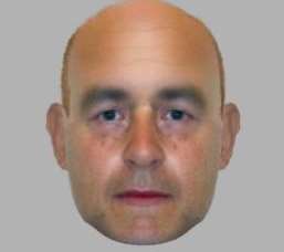 Police are appealing to find this "suspicious man" after a teenage boy was followed in Folkestone. Picture: Kent Police