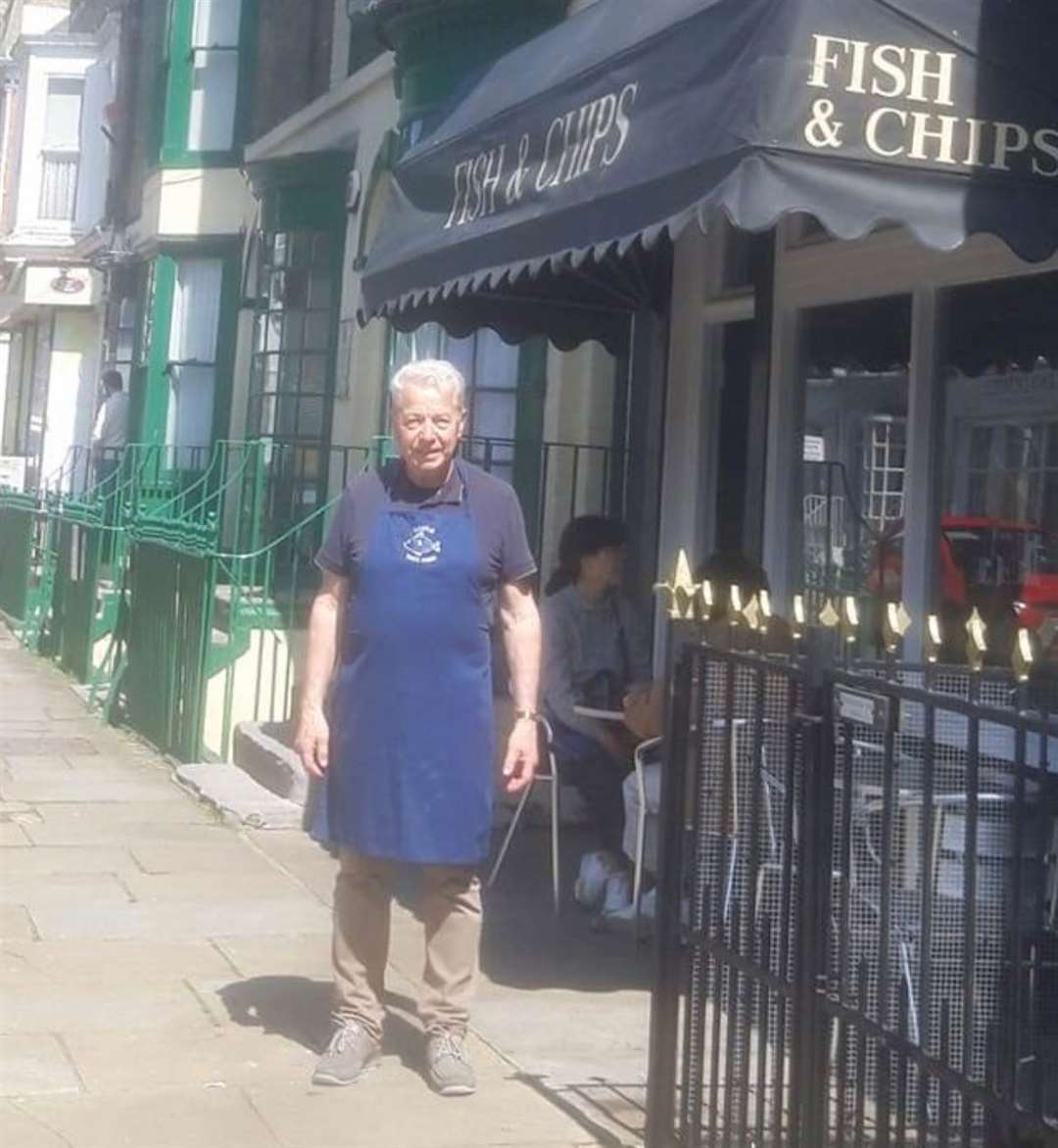 Luigi Del Duca has owned and run Castle Take Away in Castle Street, Dover, since 1980. Picture: Castle Take Away
