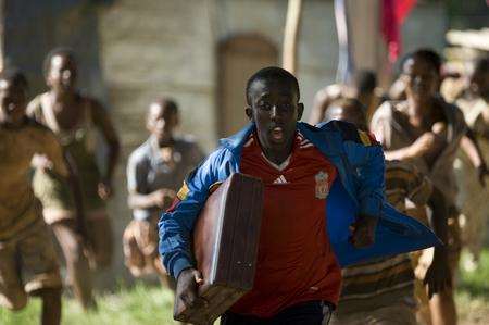 A scene from Africa United which tells the story of children who travelled their continent to watch the World Cup