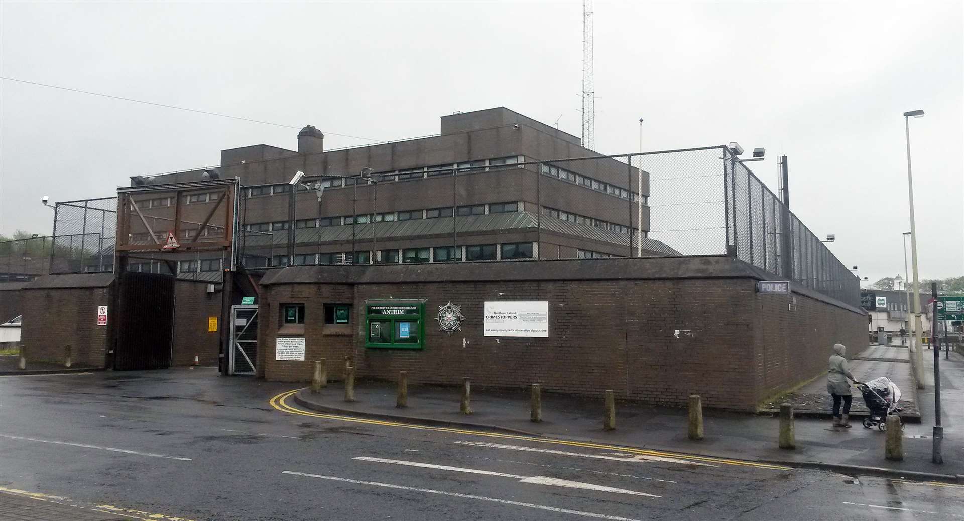 Antrim police station, which closed after officers tested positive, reopens to members of the public on Wednesday evening (David Young/PA).