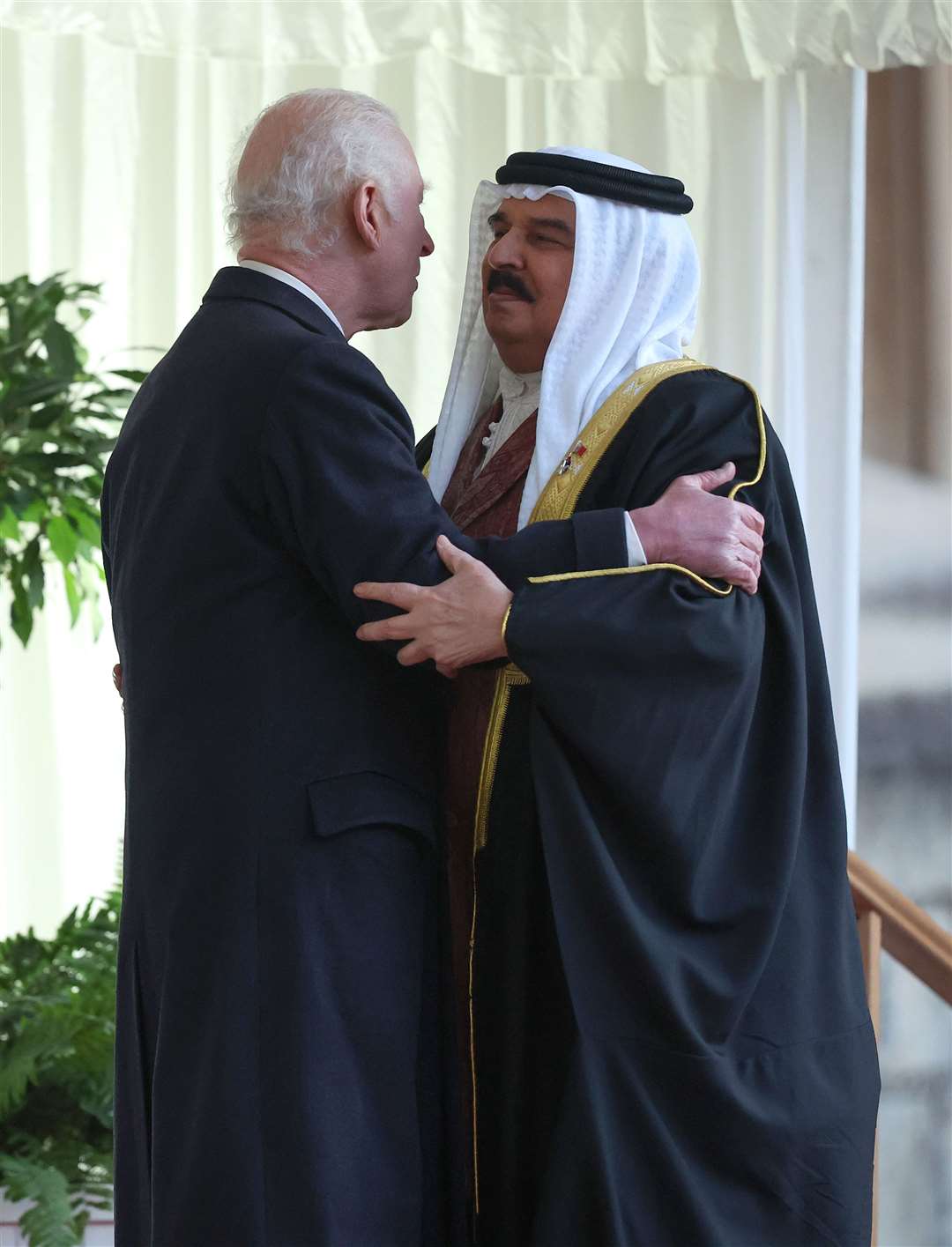 King Hamad visited St George’s Chapel at the castle (Chris Jackson/PA)