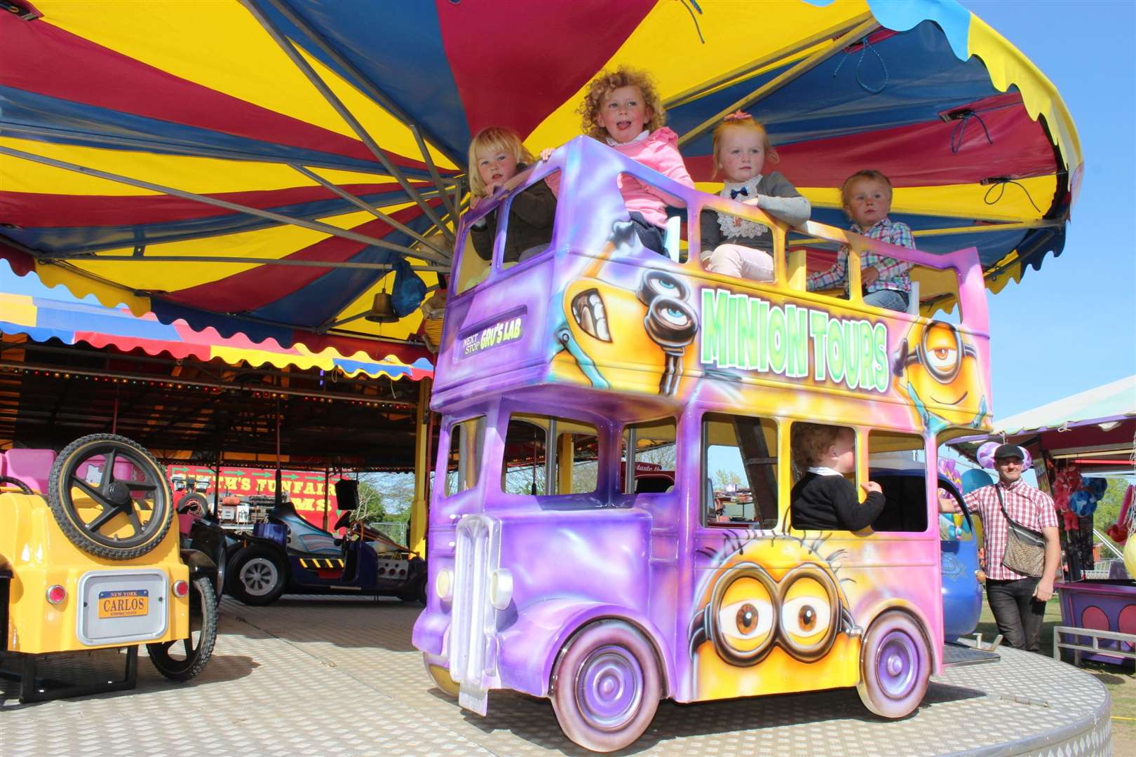 Smiths Family Funfair children's roundabout