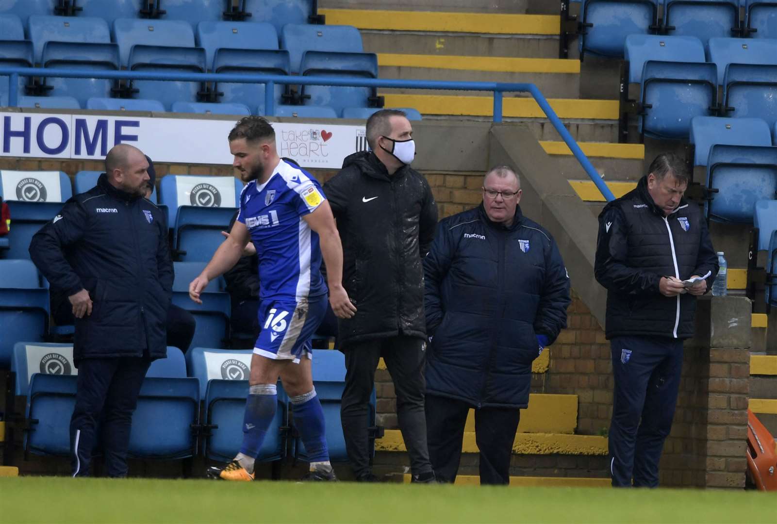 Alex MacDonald walks off after being sent off Picture: Barry Goodwin