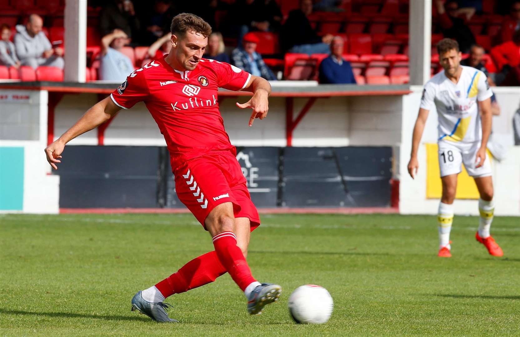 Tyler Cordner - will be back in Ebbsfleet colours this season after joining on a season-long loan deal. Picture: Andy Jones