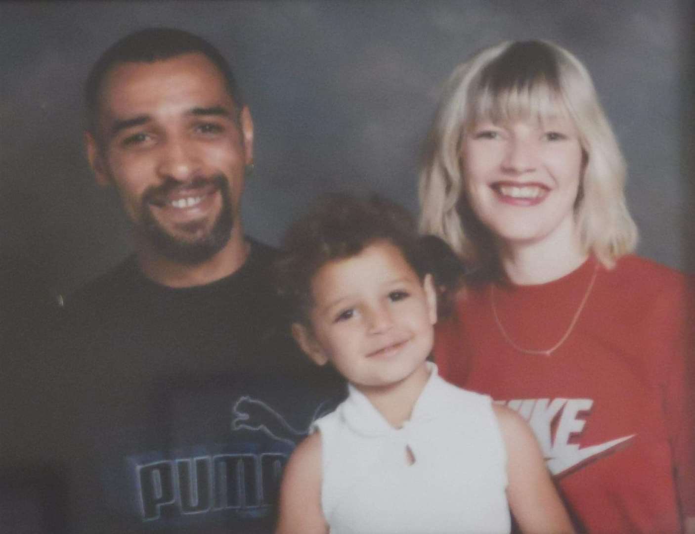 Rick Phillips with his wife Liz and daughter Jade (Family handout/PA)