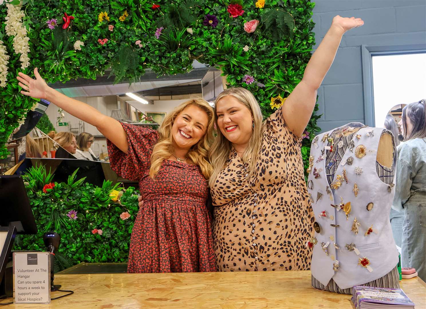 Bake Off’s Laura Adlington and Tummy Diaries blogger Lottie Drynan launch pre-loved fashion store The Hangar, near Rochester Airport