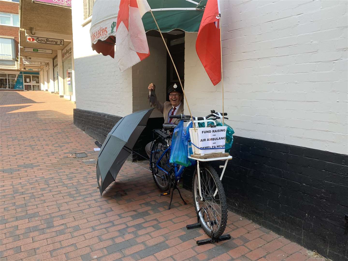 Fundraising stalwart Dale Howting has also returned to Sittingbourne High Street as shops reopen