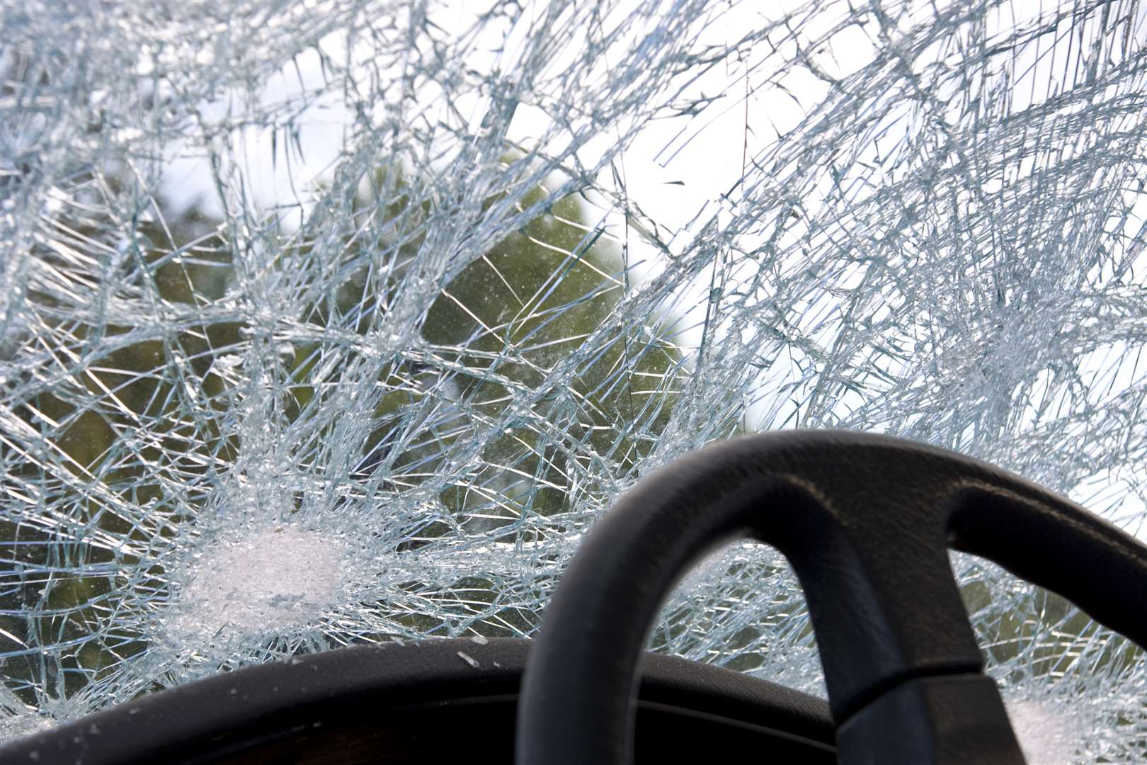 The car's windscreen was smashed. Stock picture: Thinkstock