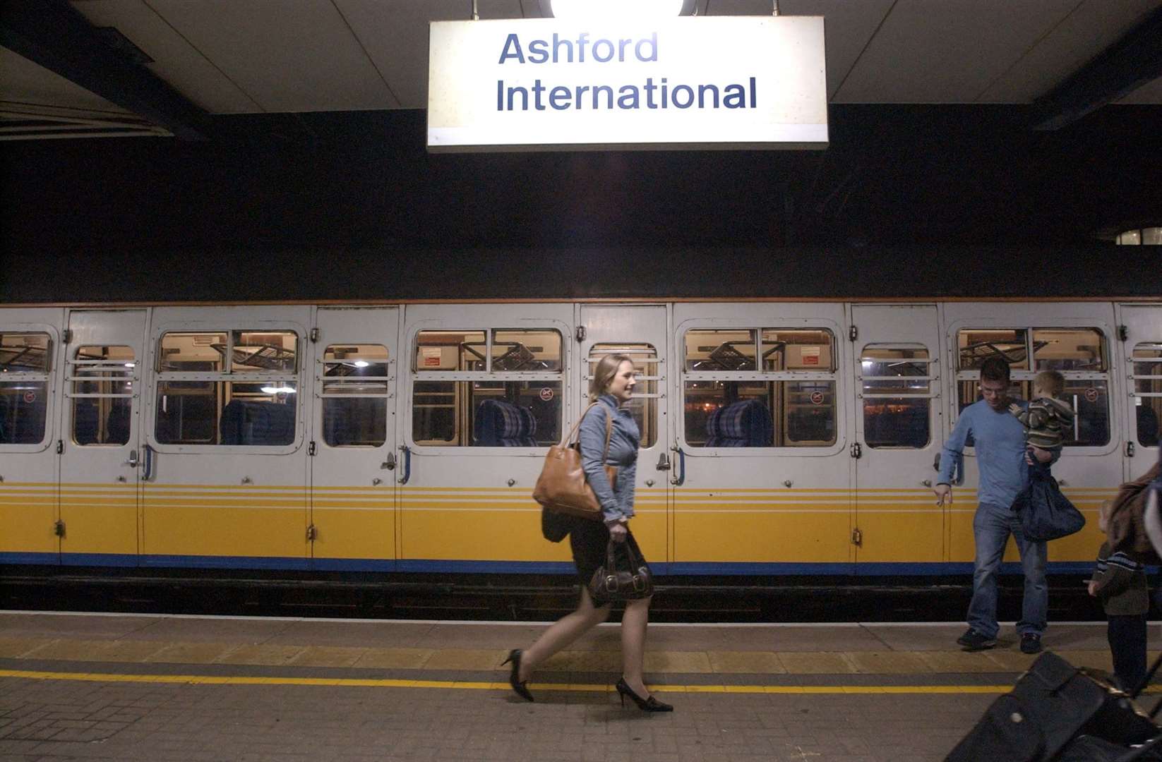 A slam door train arrives at Ashford Picture: Terry Scott