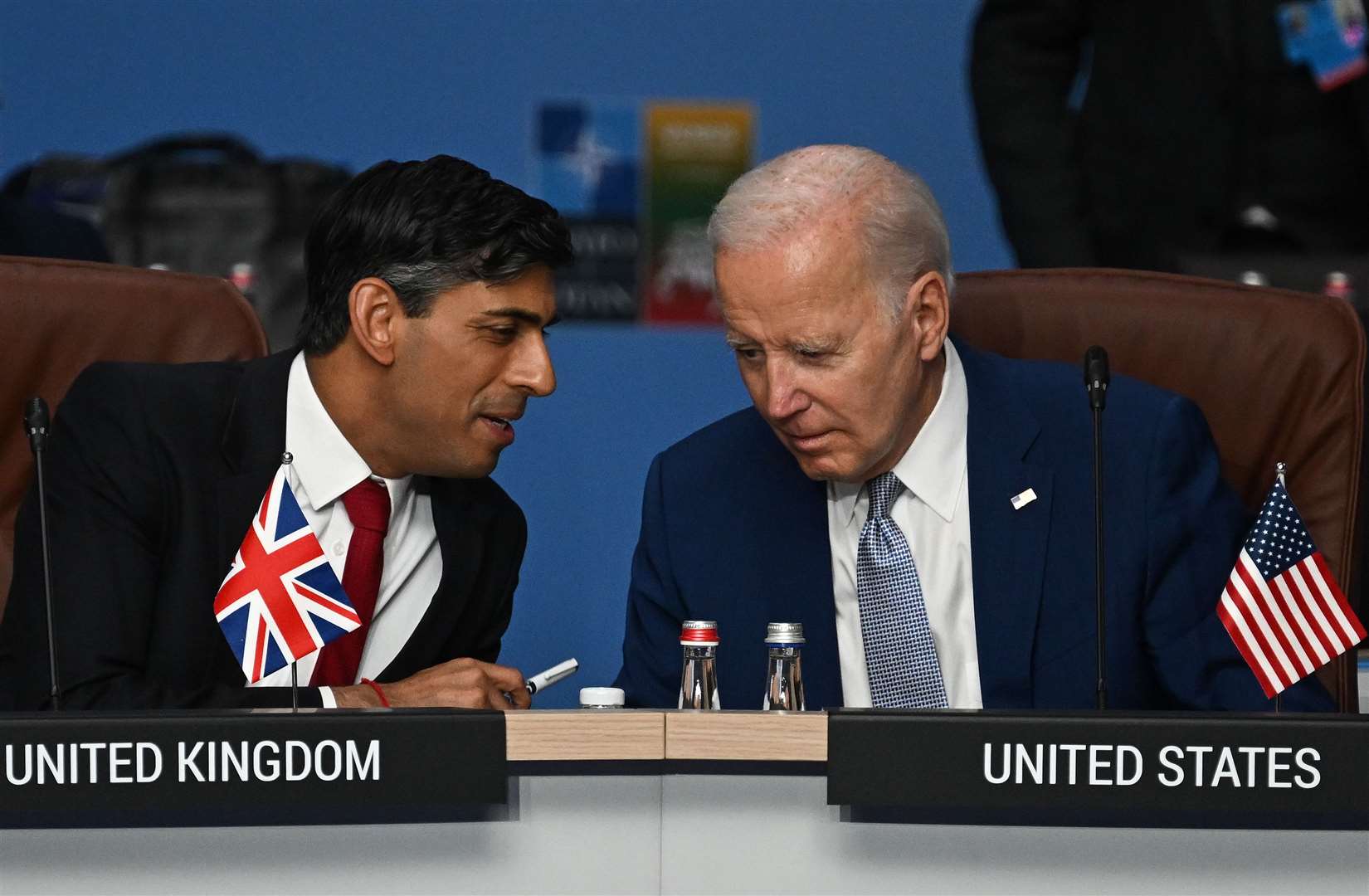 Prime Minister Rishi Sunak with US President Joe Biden last year (Paul Ellis/PA)