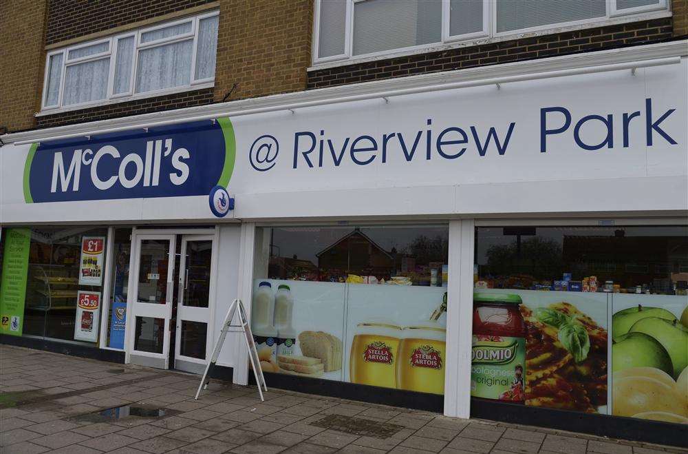 McColls in Gravesend - scene of one of the raids