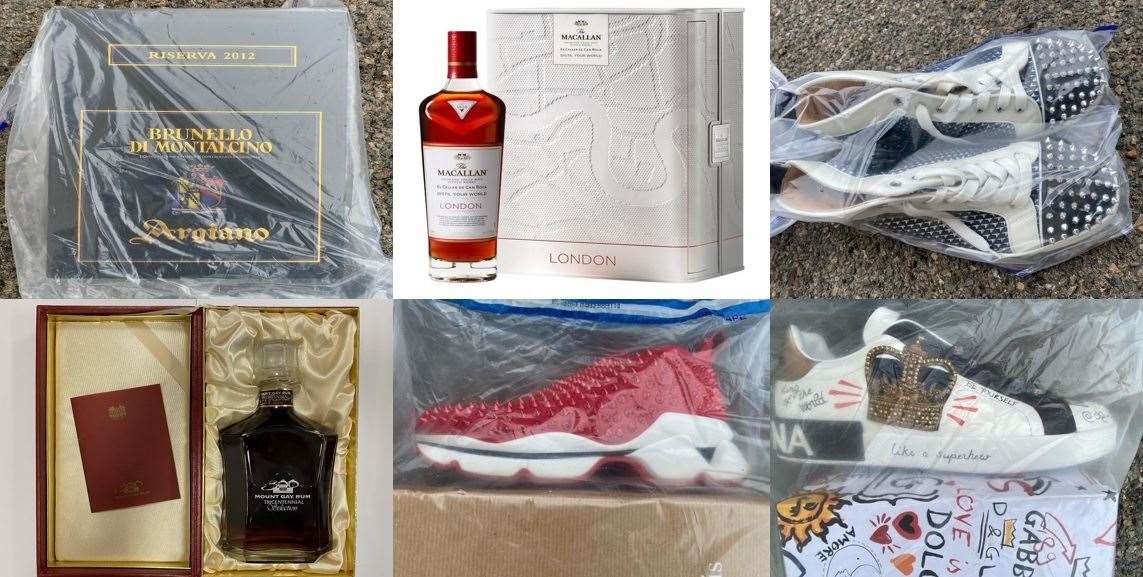 Dolce and Gabbana trainers, Burberry cardigan, Macallan whisky and Mount  Gay rum among luxury burglary haul