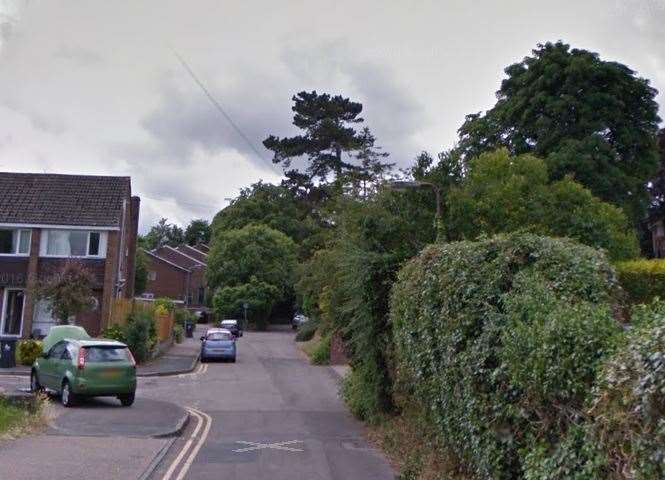 The suspected thieves were found hiding in Mill Lane in Canterbury. Picture: Goodle Street View. (8487640)