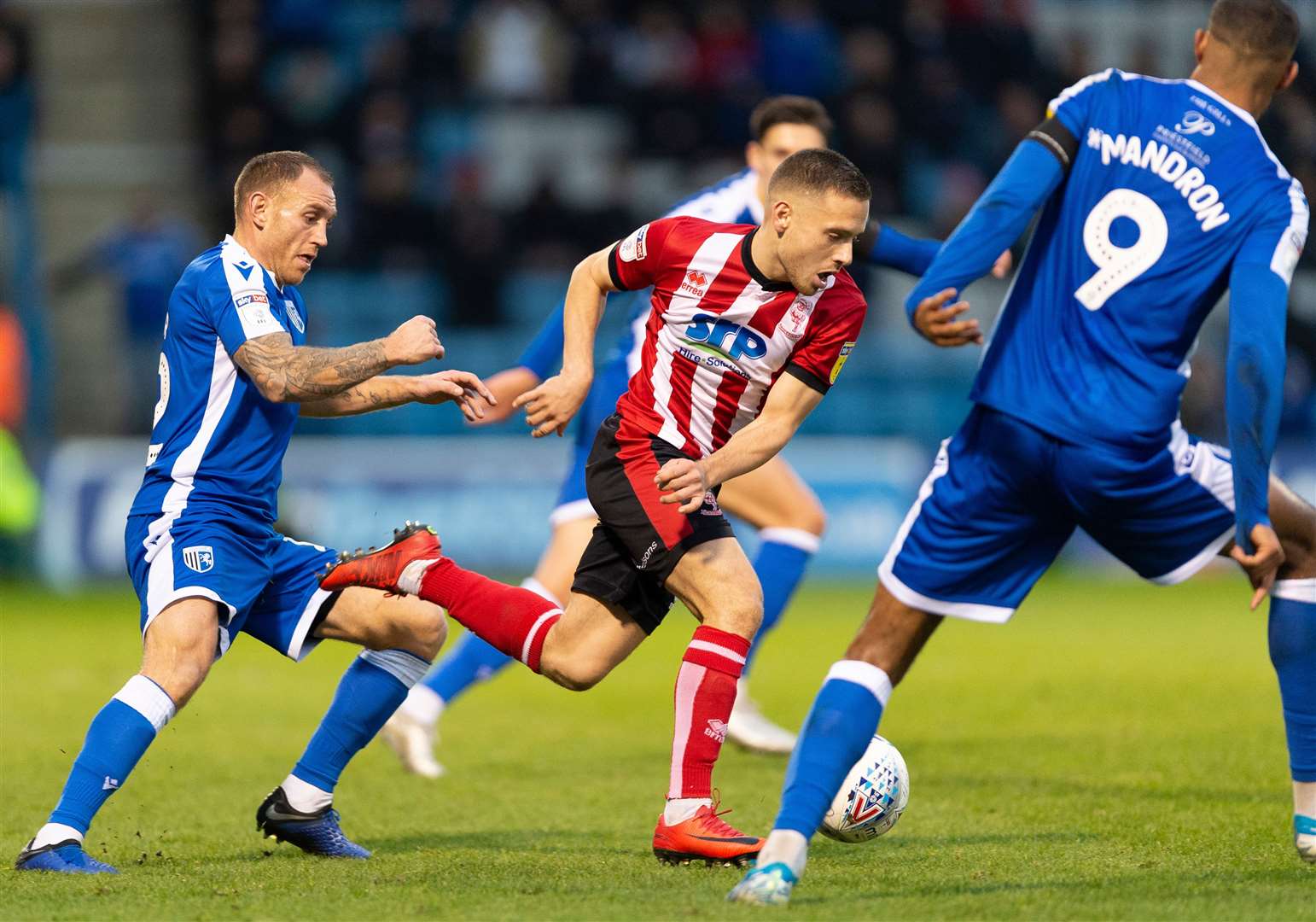 West Ham fan Barry Fuller looking for the ball against Lincoln City Picture: Ady Kerry