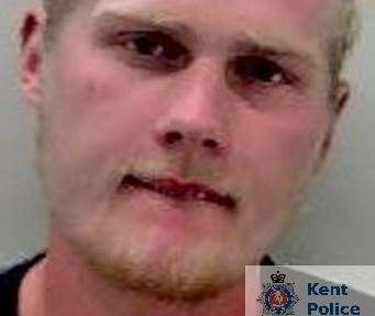 Daniel Bassett, of St Albans Close, Gravesend, has been jailed after drug dealing and injuring a police officer when his vehicle was stopped. Picture: Kent Police