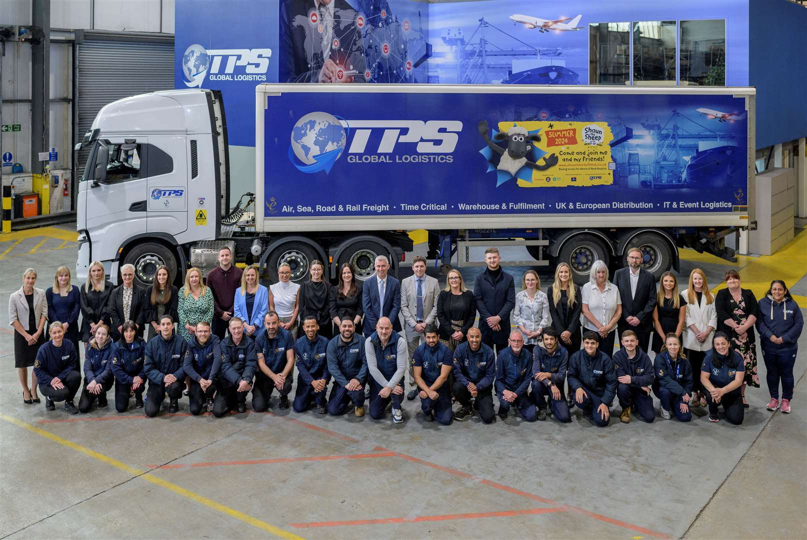 Staff at TPS Global Logistics in Aylesford