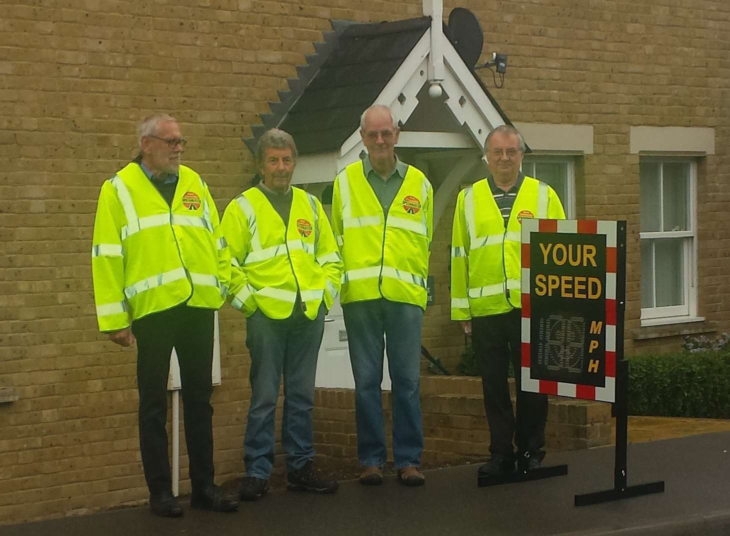 Minster-on-Sea Community Speedwatch Team, Alan Scofield, Derek Faulkner, Michael Blee and Andy Wilmore