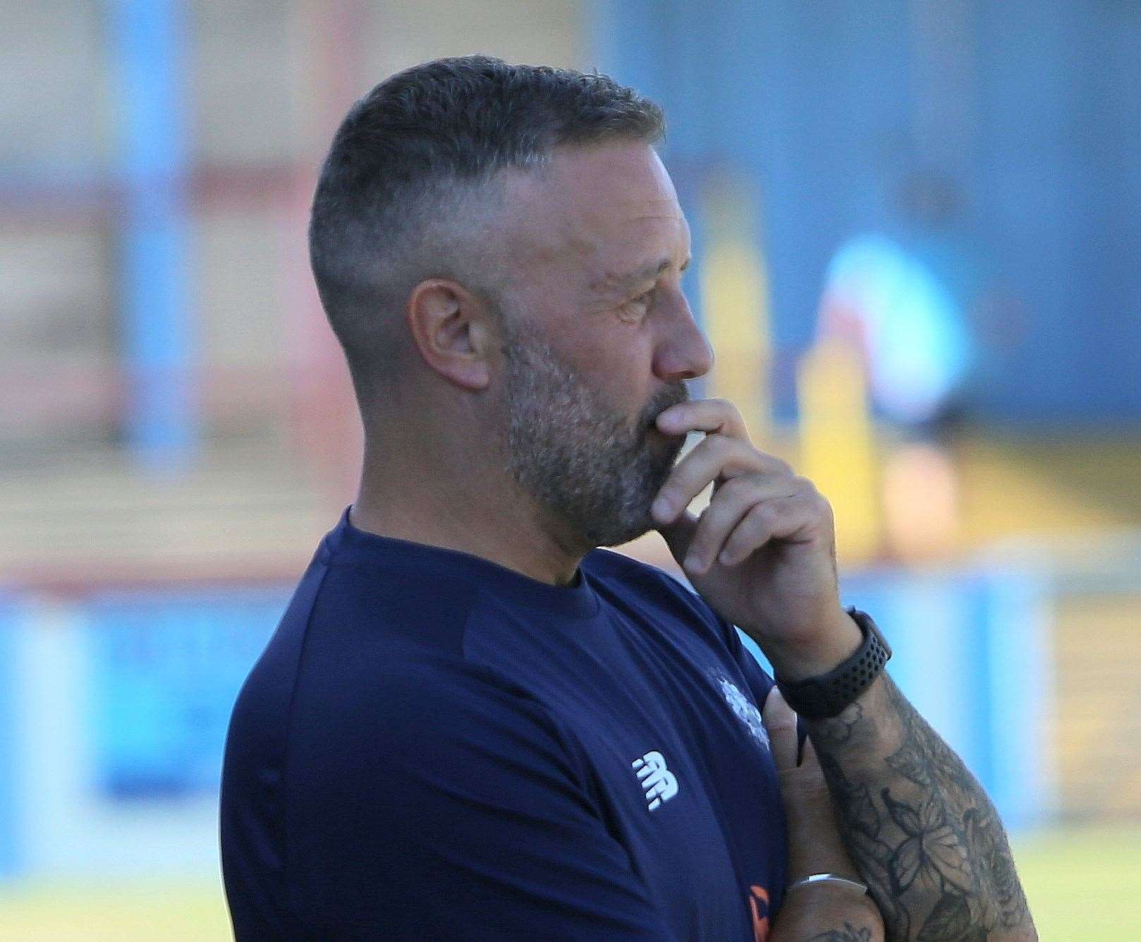 Tonbridge Angels manager Jay Saunders. Picture: David Couldridge