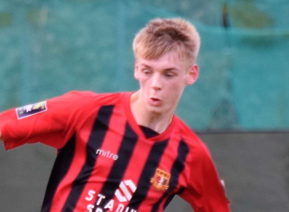 Sittingbourne defender Lex Allan is set to start this weekend Picture: Ken Medwyn