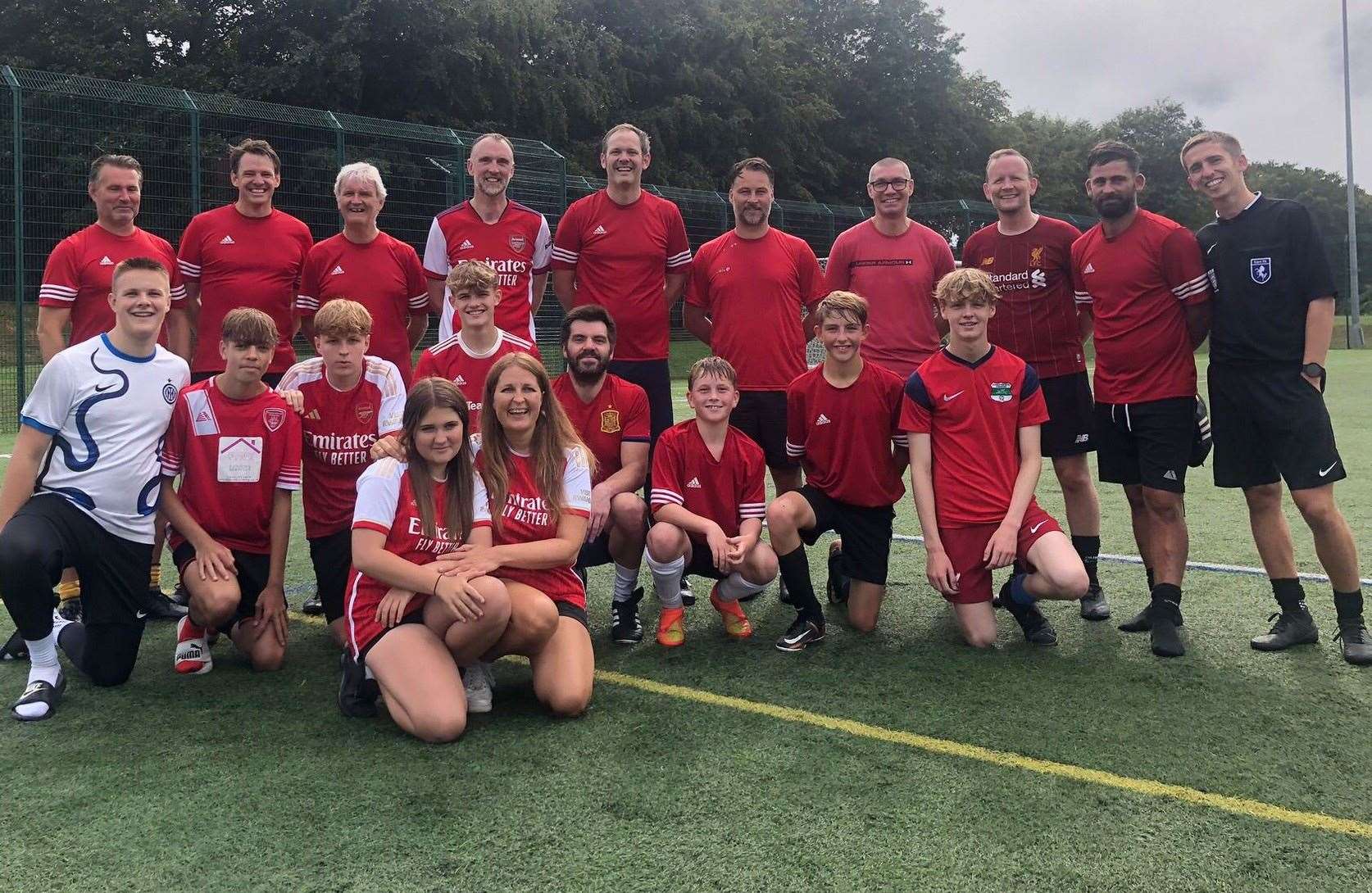 South Kent Community Church - winners of the first annual Stanton Cup friendly on Sunday. Picture: Family Handout