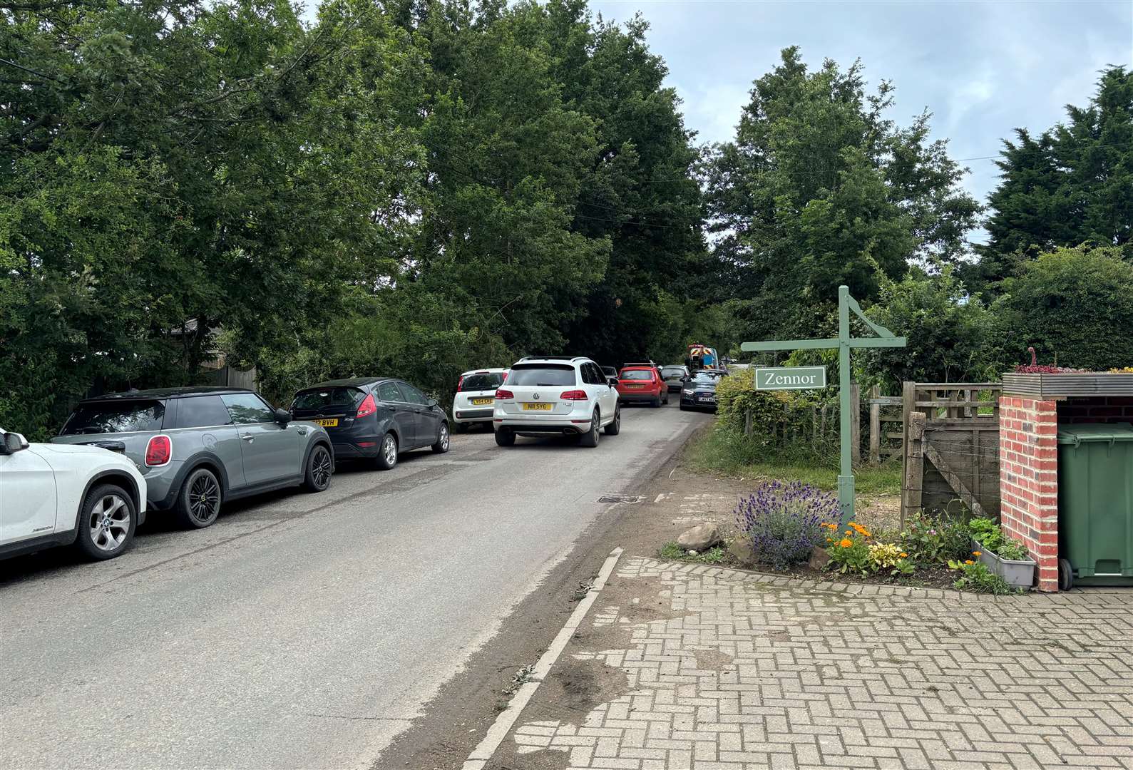 Villagers in Pluckley say congestion in Station Road is now excessive