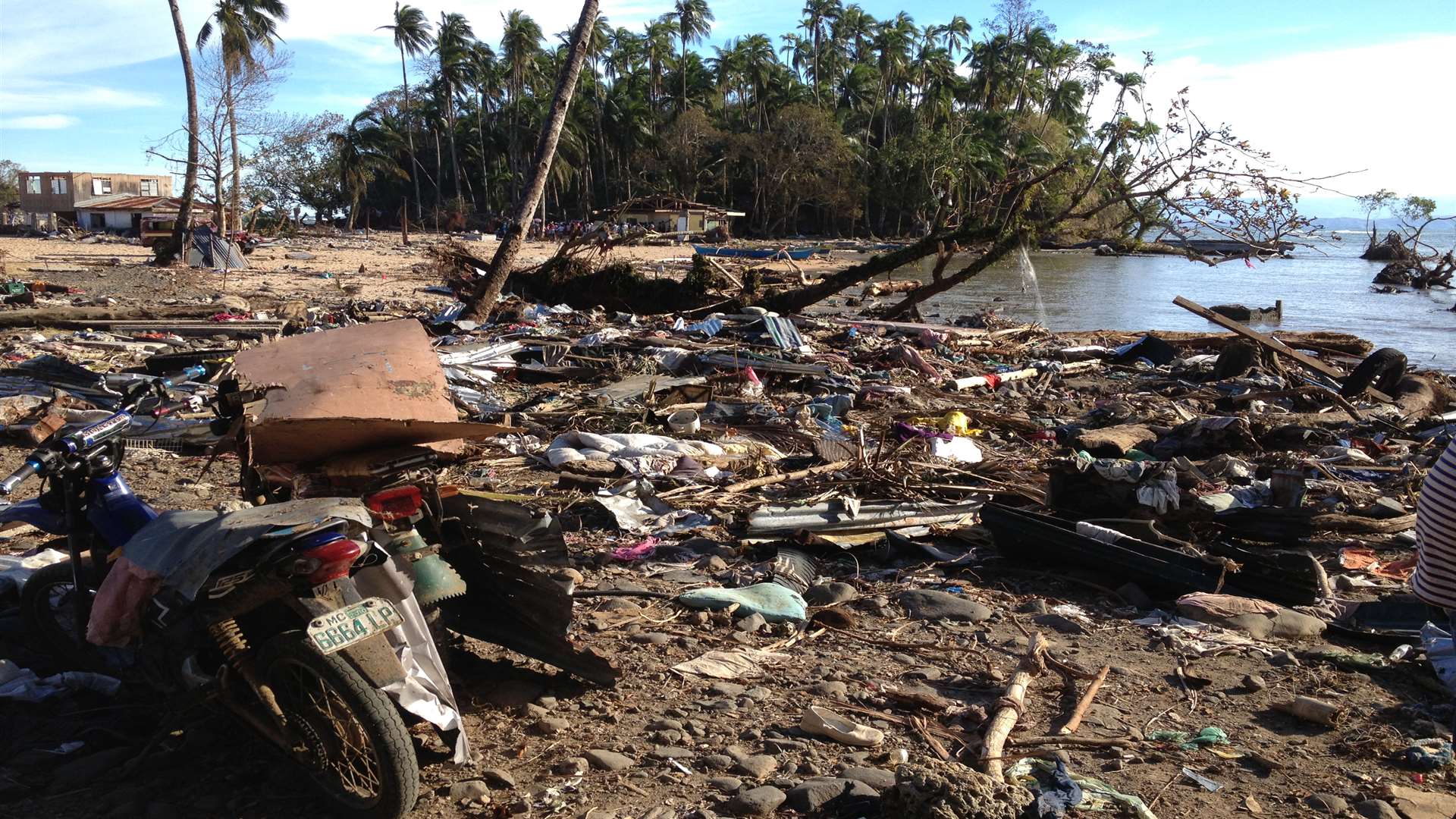 A village devastated by a typhoon in the Philippines. Picture: Joelle Goire EU/ECHO