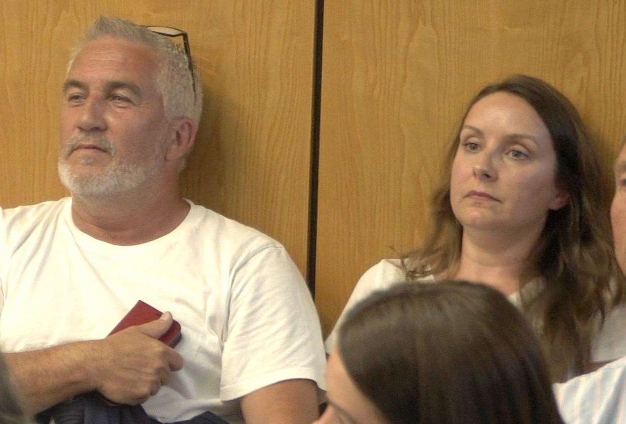 Paul Hollywood and his wife Melissa at the Ashford Borough Council planning committee meeting in August