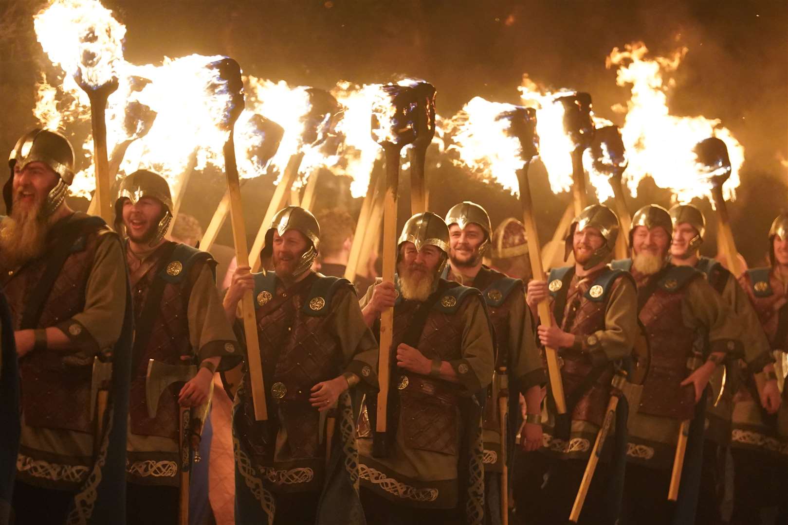 Originating in the 1880s, the festival celebrates Shetland’s Norse heritage (Andrew Milligan/PA)