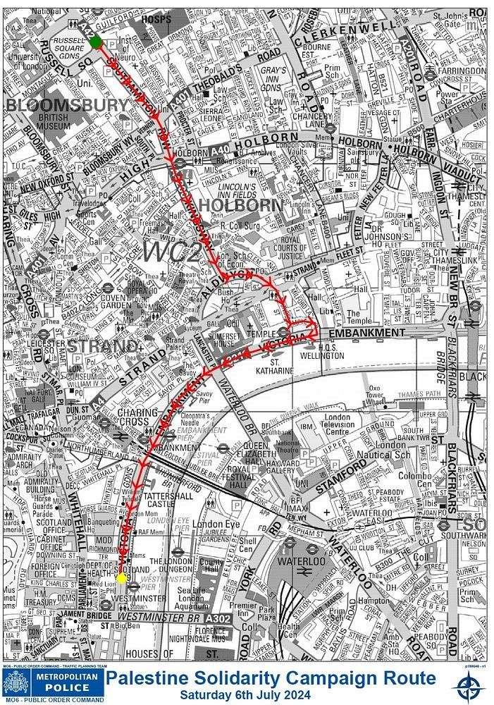 The PSC route (Metropolitan Police/PA)