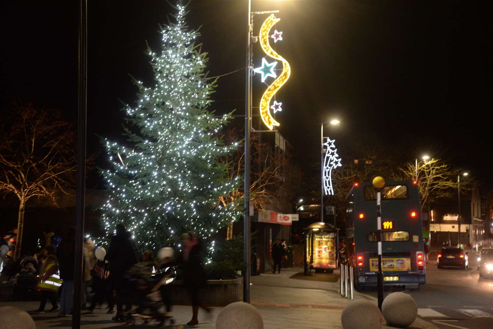 The Christmas lights in Strood last year. Picture: Chris Davey