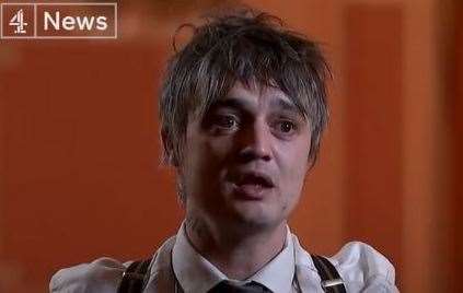 Pete Doherty said Brexit could break up his band. Picture: Channel 4 News