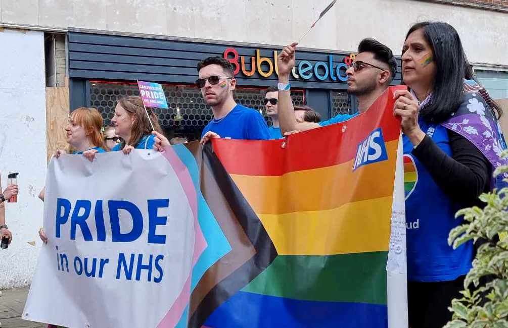 The Pride parade in Ashford will start at Elwick Place at 2pm and finish in Dover Place