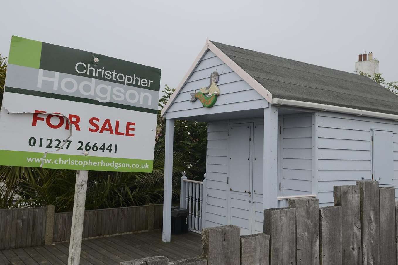 The Island Wall hut is still on the market – for £30,000 more than last year