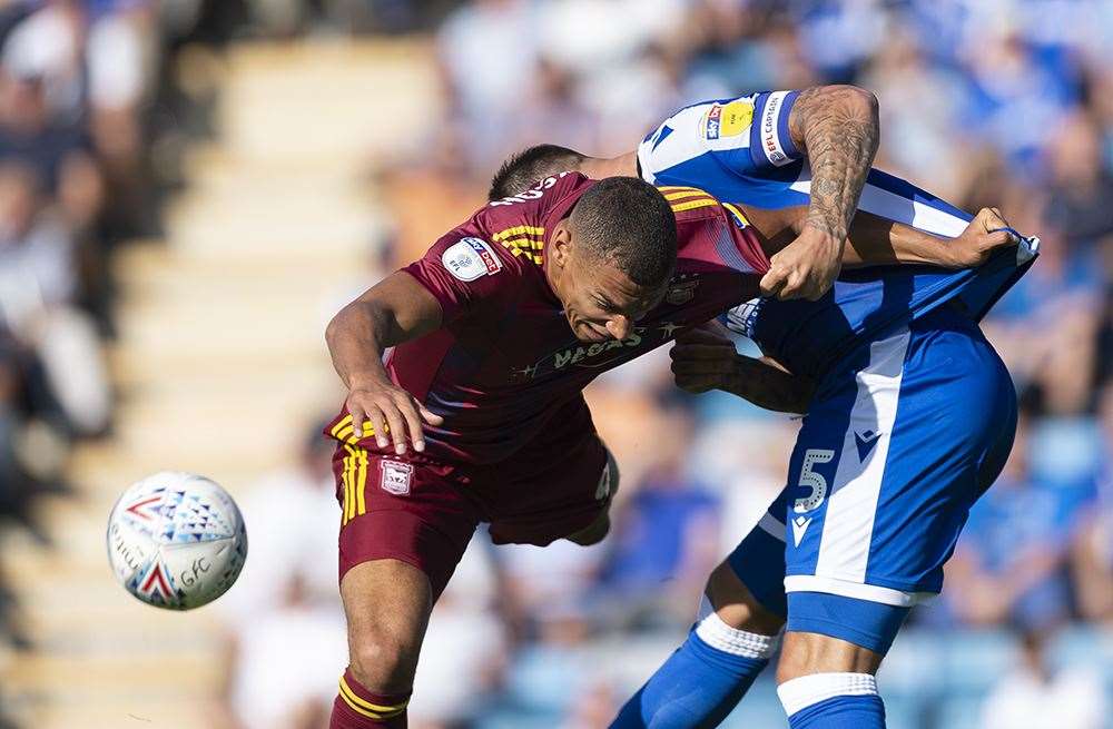 Gillingham v Ipswich Town action Picture: Ady Kerry (17154464)