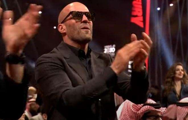 Jason Statham in the crowd at the Kingdom Arena to see Moses Itauma's latest win Picture: TNT Sports Boxing YouTube