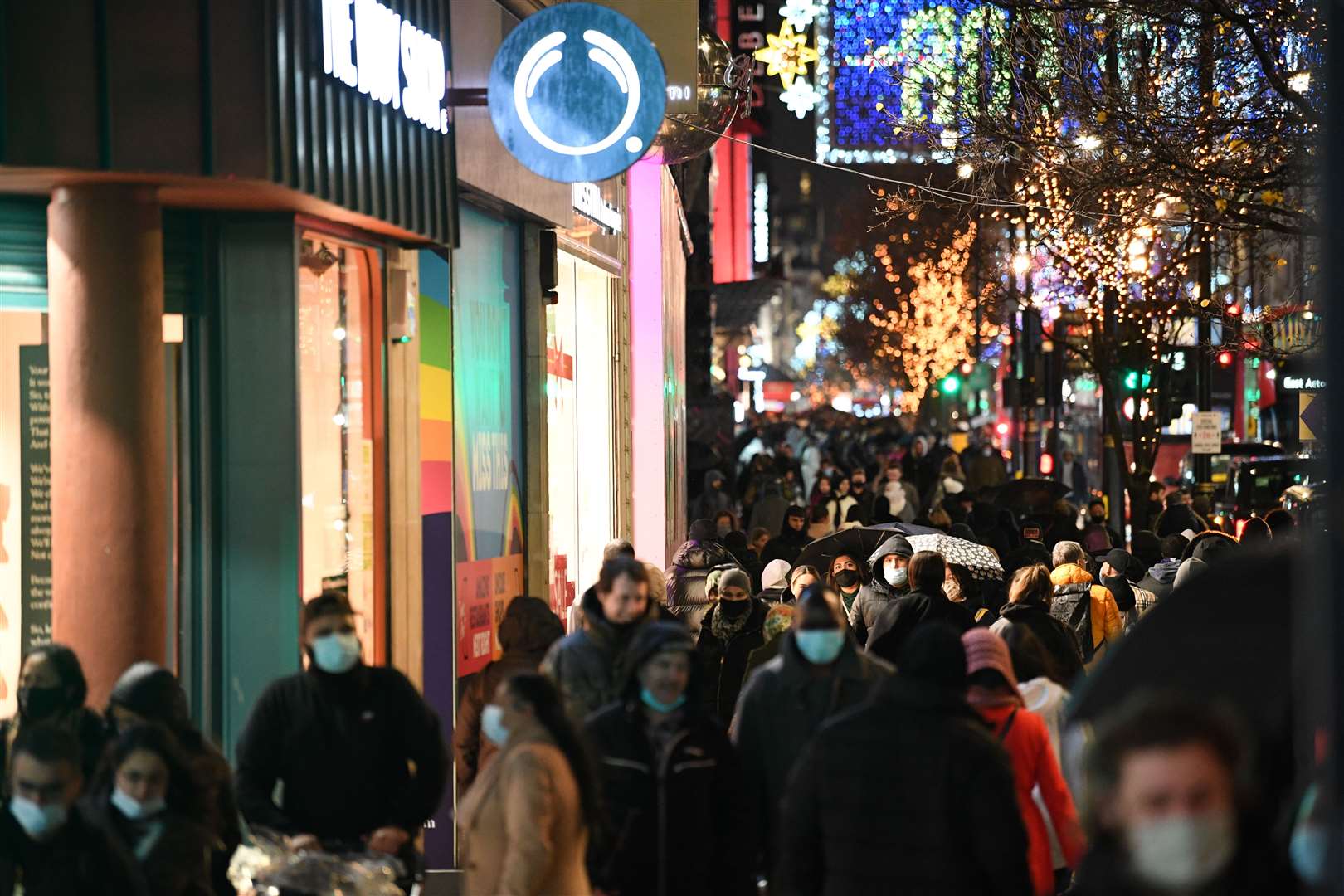 People shopping on Oxford Street in central London (Stefan Rousseau/PA)