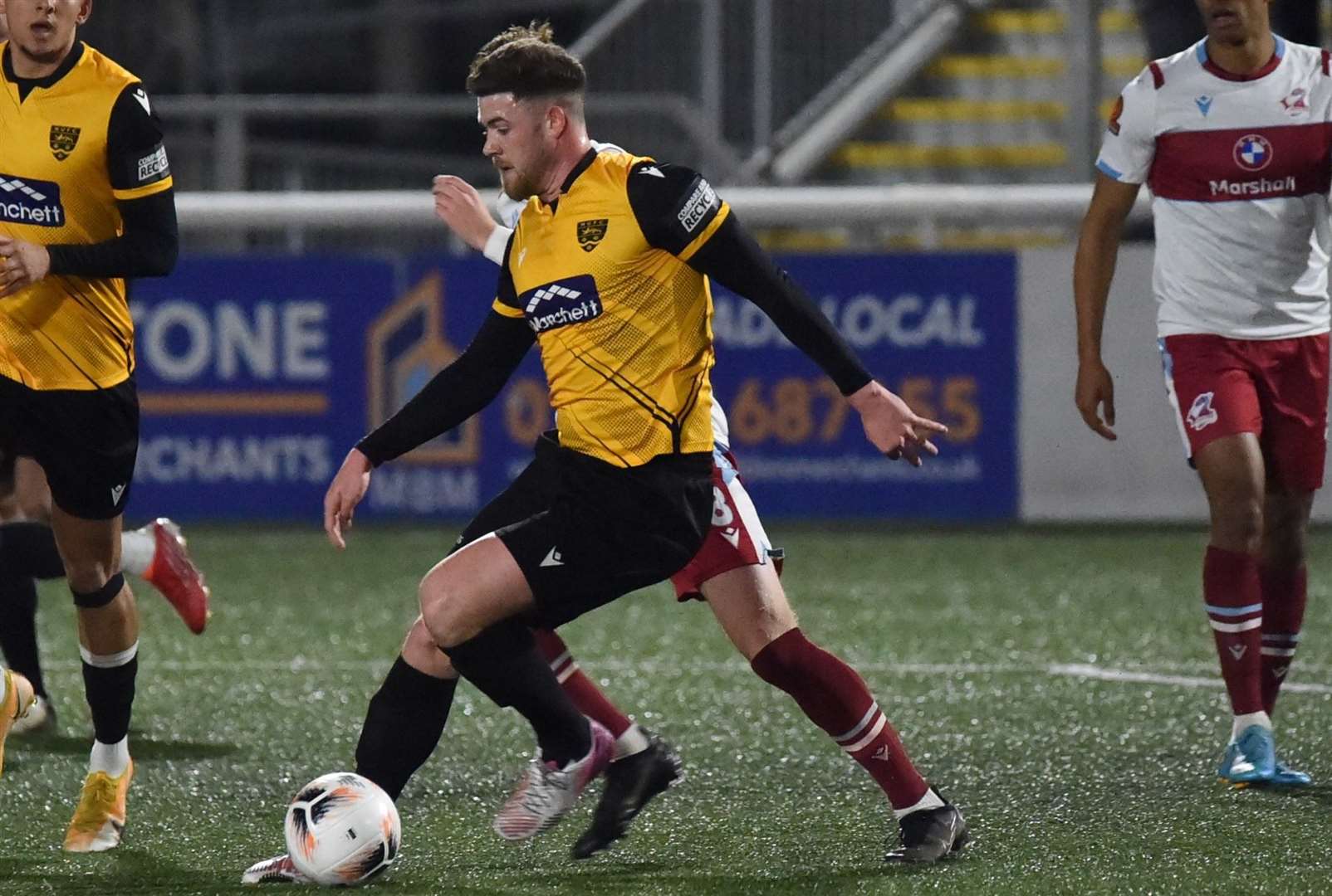 National League action from the Gallagher Stadium as Maidstone drew 1-1 with Scunthorpe on Tuesday. Picture: Steve Terrell