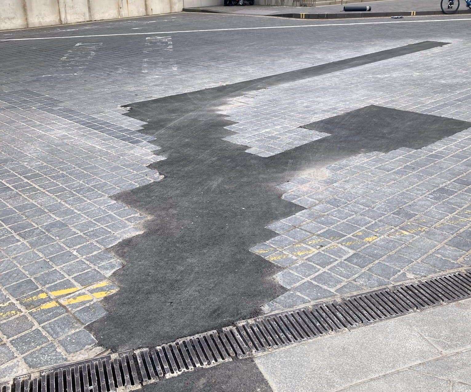 UK Power Networks says it will reinstate the paving outside the Turner Contemporary in Margate. Picture: Rob Knight