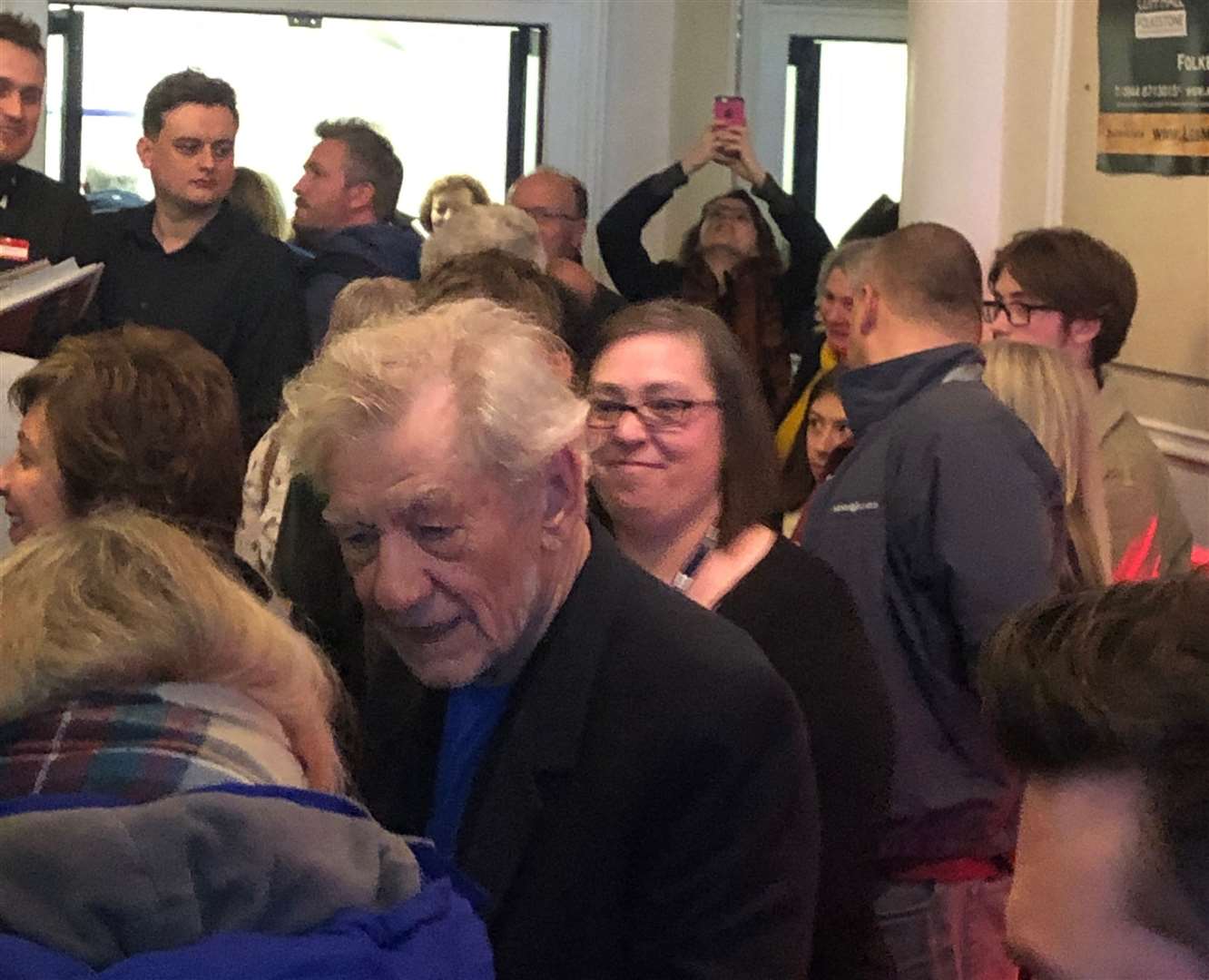 Sir Ian McKellen meets fans in the Leas Cliff Hall foyer (8251911)