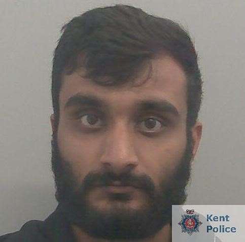 Getaway driver Samnit Sidhu was also locked up for his part in the robbery. Picture: Kent Police