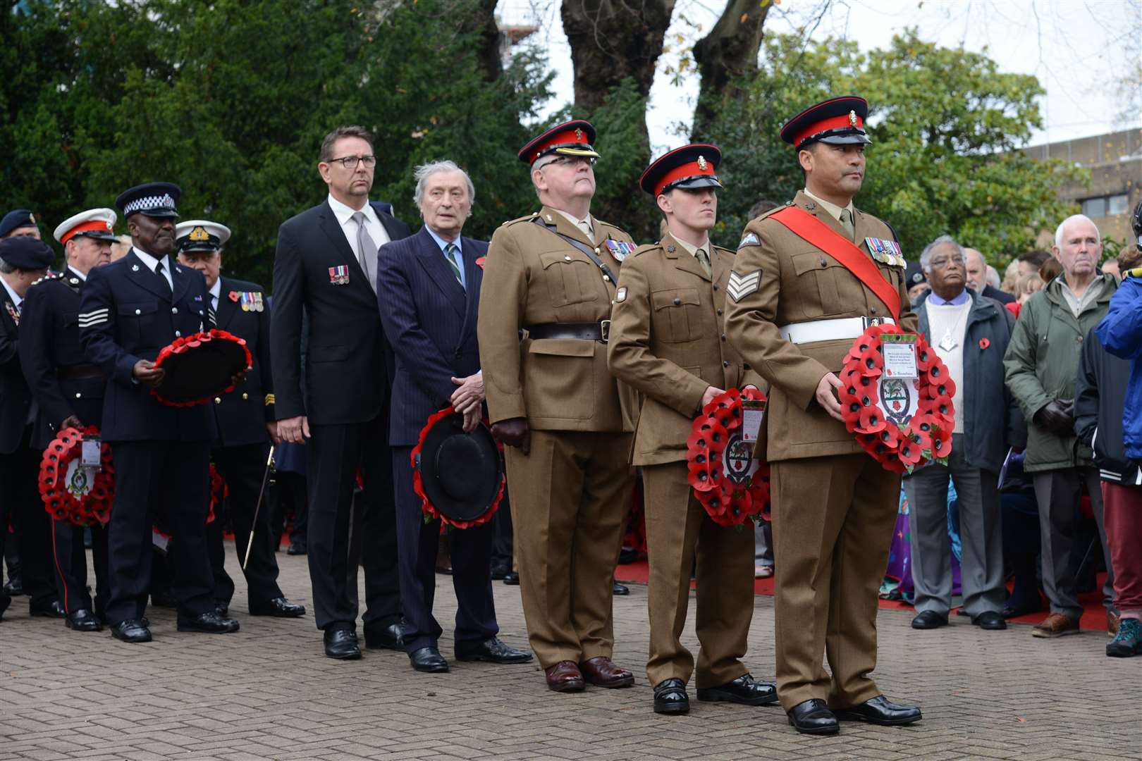 Remembrance Sunday service at Ashford Memorial Gardens