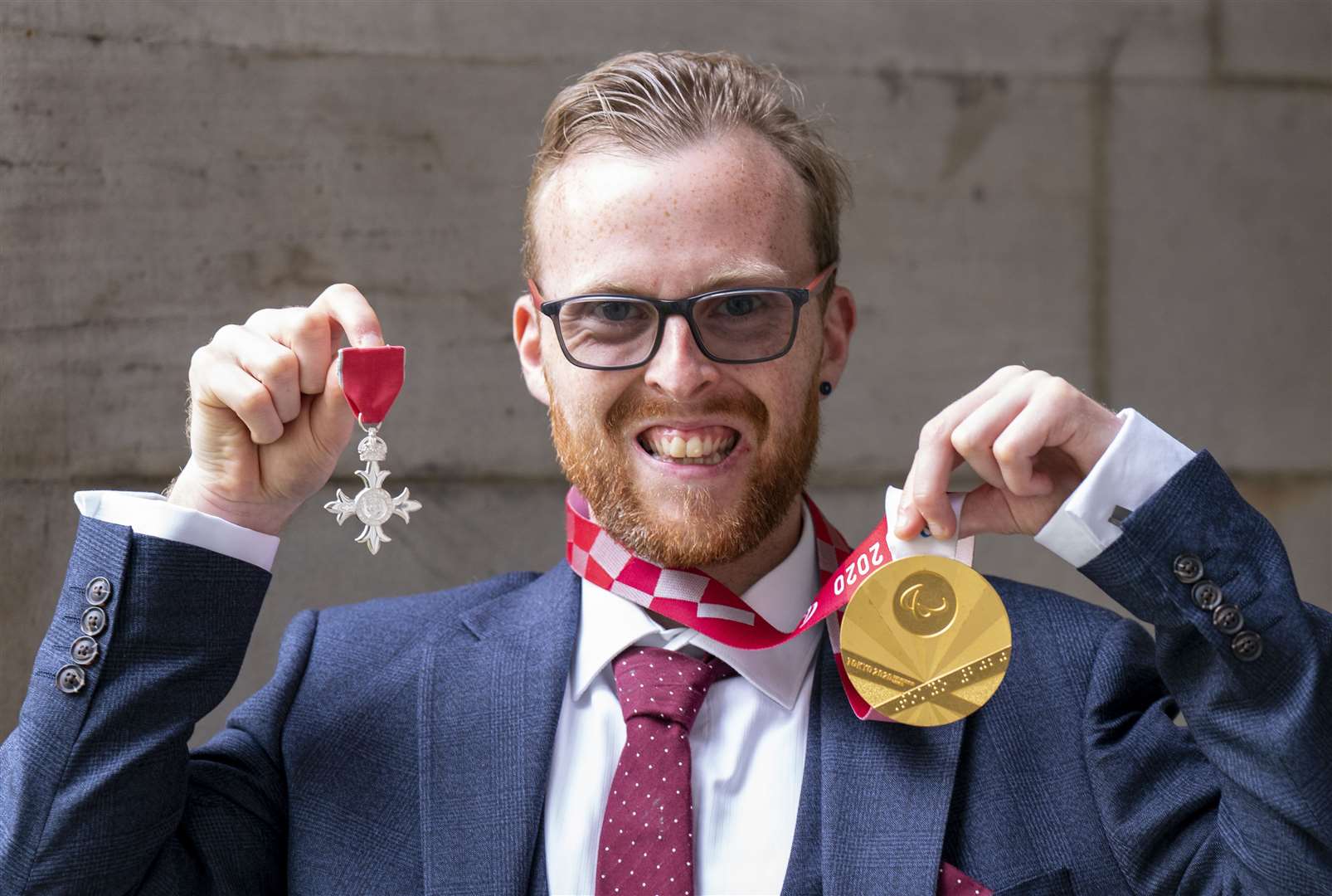 Owen Miller at the investiture ceremony at the Palace of Holyrood House (Jane Barlow/PA)