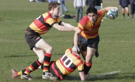 Medway on the charge during their victory over Ashford